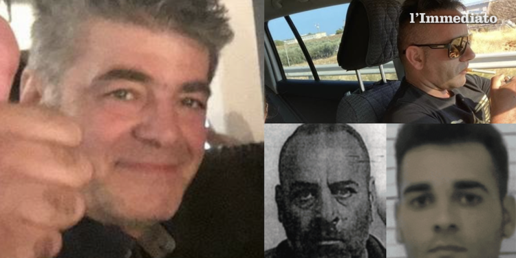 Francesco Notarangelo; in alto, Renato Quitadamo; sotto, Antonio e Andrea Quitadamo