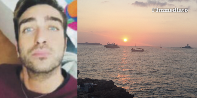 Francesco Forzieri e una foto di Ibiza